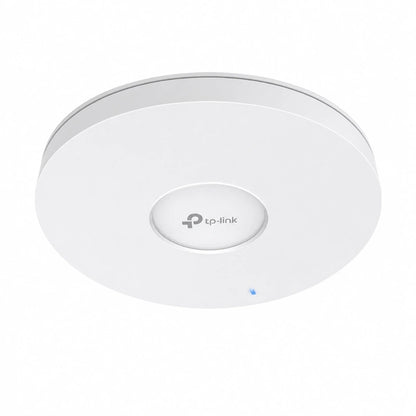 Front angled view of TP-Link EAP653 AX3000 dual-band Wi-Fi 6 ceiling mount wireless access point