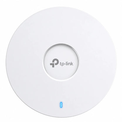 Top view of TP-Link EAP653 AX3000 ceiling mount Wi-Fi 6 access point with minimalist enterprise design