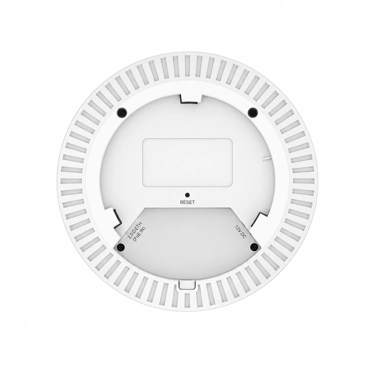 TP-Link EAP723 access point showing 2.5G Ethernet PoE and 12V DC ports -tpstech.in