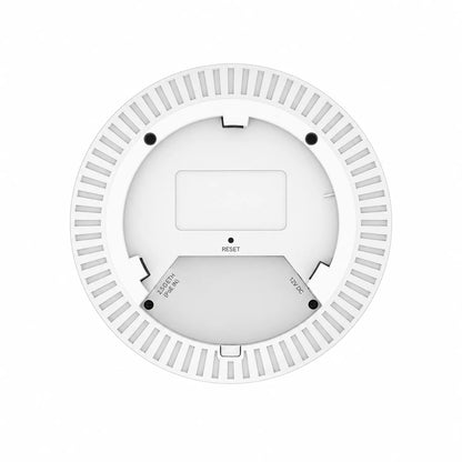 TP-Link EAP723 access point showing 2.5G Ethernet PoE and 12V DC ports -tpstech.in