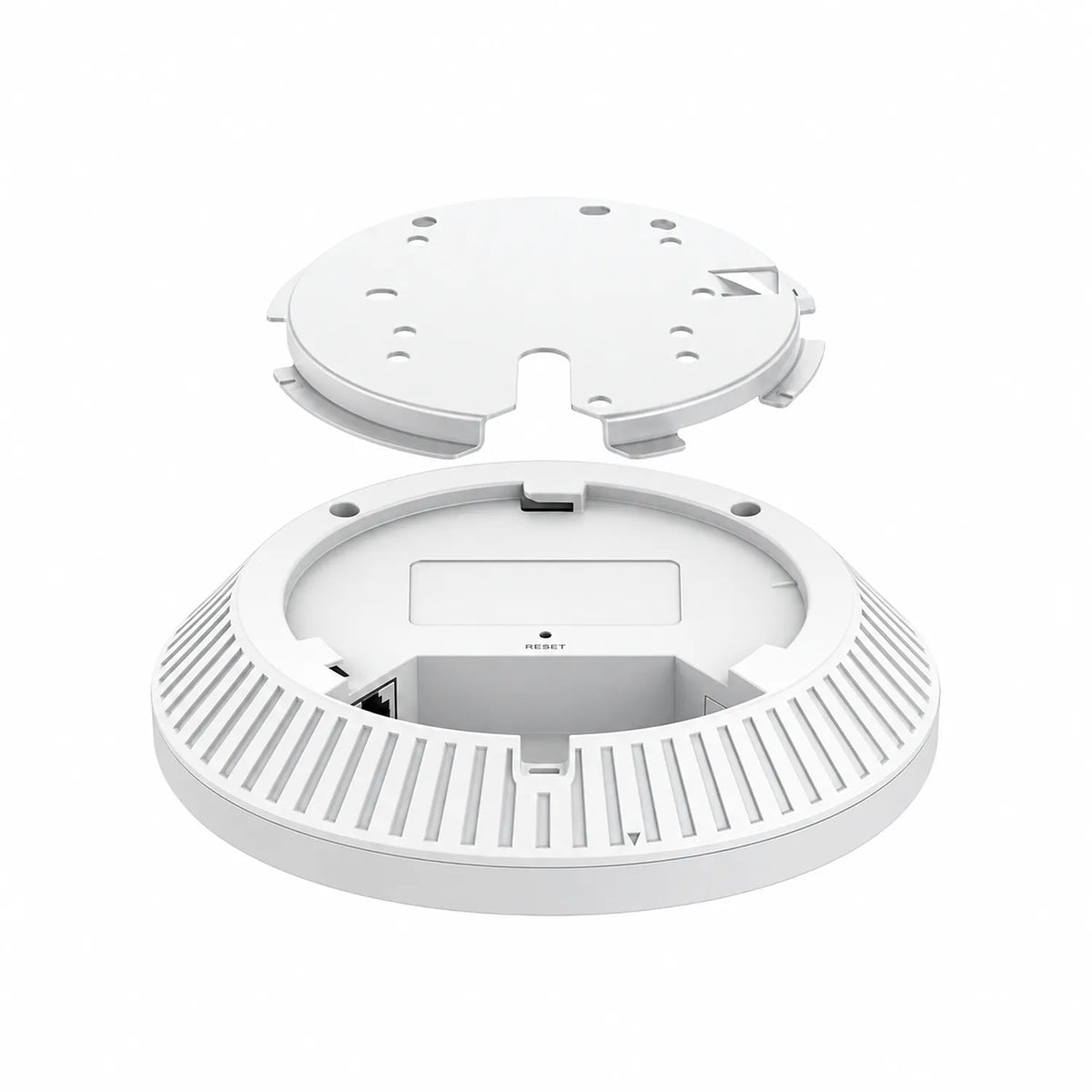 TP-Link EAP723 Wi-Fi 7 access point with ceiling mounting bracket disassembled view -tpstech.in