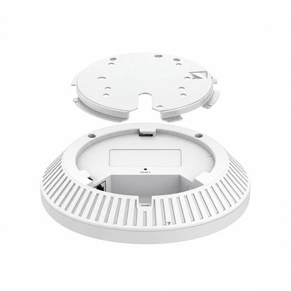 TP-Link EAP723 Wi-Fi 7 access point with ceiling mounting bracket disassembled view -tpstech.in