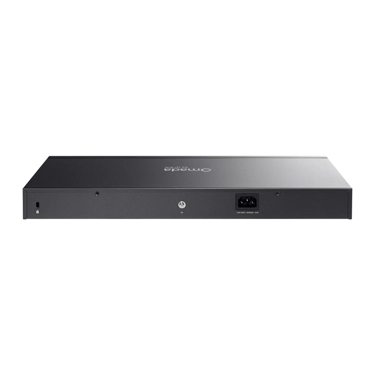 TP-Link ES228GP 28-port Gigabit PoE+ switch rear panel view -tpstech.in