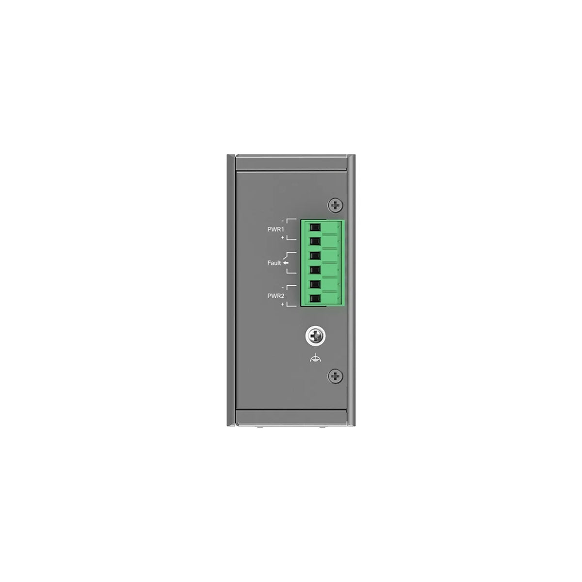 TP-Link IES206G Industrial Gigabit Switch rear view showing redundant DC power input terminal -tpstech.in