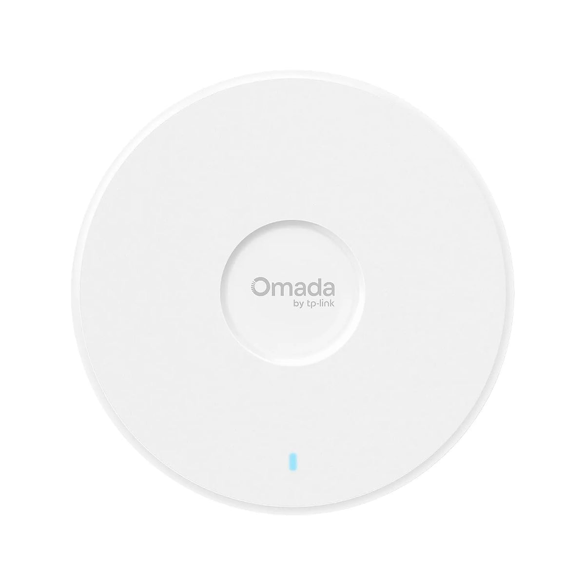 TP-Link Omada EAP770 Wi-Fi 7 Tri-Band Access Point front circular view with Omada logo and LED indicator -tpstech.in