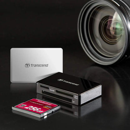 Transcend USB 3.1 Gen 1 Multi Card Reader with CompactFlash Card and Camera Lens -tpstech.in