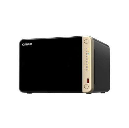 QNAP TS-664-8G Quad Core 6 Bay Desktop Network Attached Storage Enclosure - Black