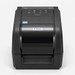 TSC TX210 Desktop Barcode Printer 203 DPI Thermal Transfer & Direct Thermal front view with compact desktop design for barcode and label printing -tpstech.in