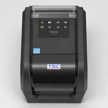 TSC TX210 Desktop Barcode Printer 203 DPI Thermal Transfer & Direct Thermal top view showing control panel and compact desktop design -tpstech.in