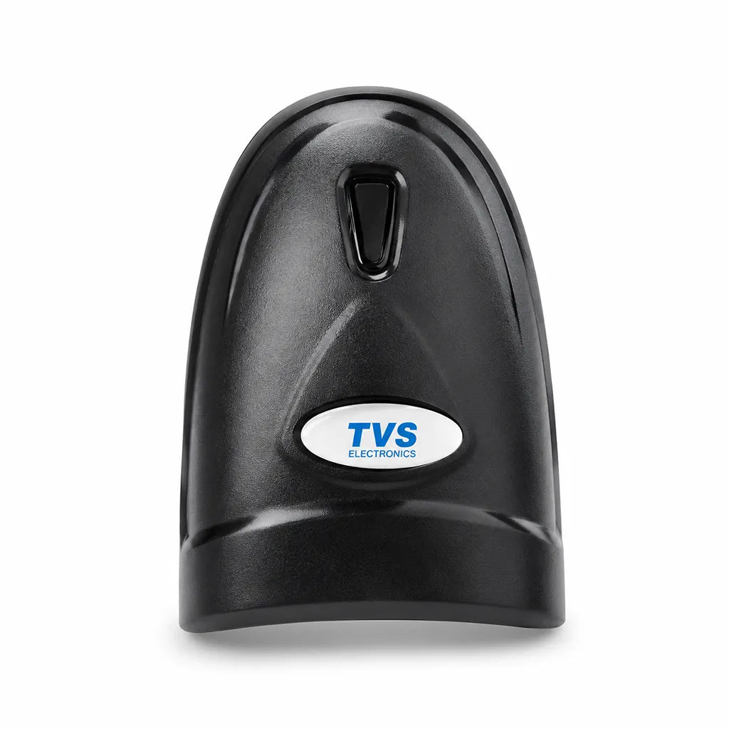 TVS Electronics BS-i201s WL Wireless 2D Barcode Scanner front view with ergonomic handheld design for retail and warehouse scanning -tpstech.in