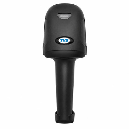 TVS BS-i201T handheld 2D barcode scanner front view showing ergonomic design for retail POS and inventory management -tpstech.in