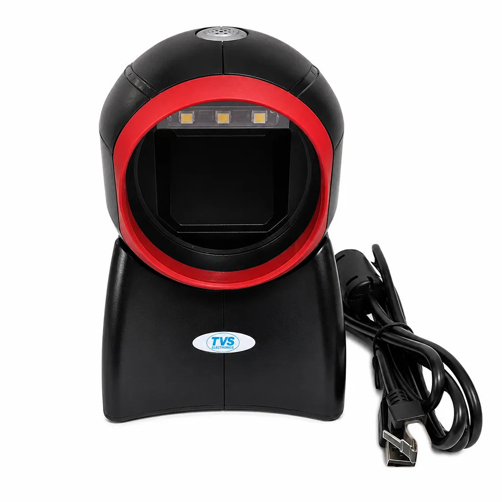 TVS Electronics BS-i302G desktop 2D barcode scanner with USB cable for POS, supermarkets and retail stores -tpstech.in