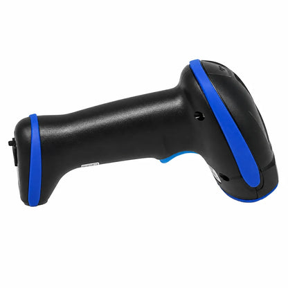 TVS Electronics BS-L150s WL Wireless 1D Laser Barcode Scanner left side view with ergonomic handheld design for retail and warehouse scanning -tpstech.in