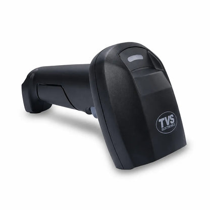 TVS Electronics BS-i201G Lite 2D Wired USB Barcode Scanner rear left angle view for inventory management and retail checkout - tpstech.in