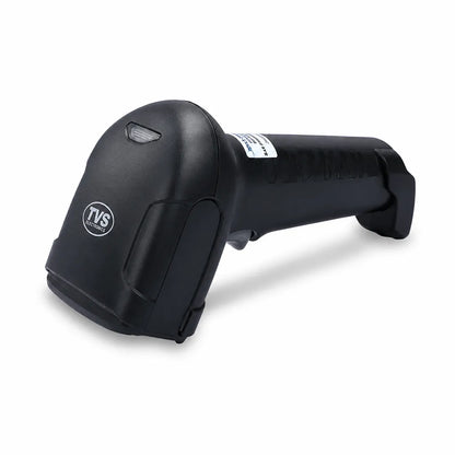 TVS Electronics BS-i201G Lite 2D Wired USB Barcode Scanner rear right angle view with durable handheld design for barcode reading - tpstech.in