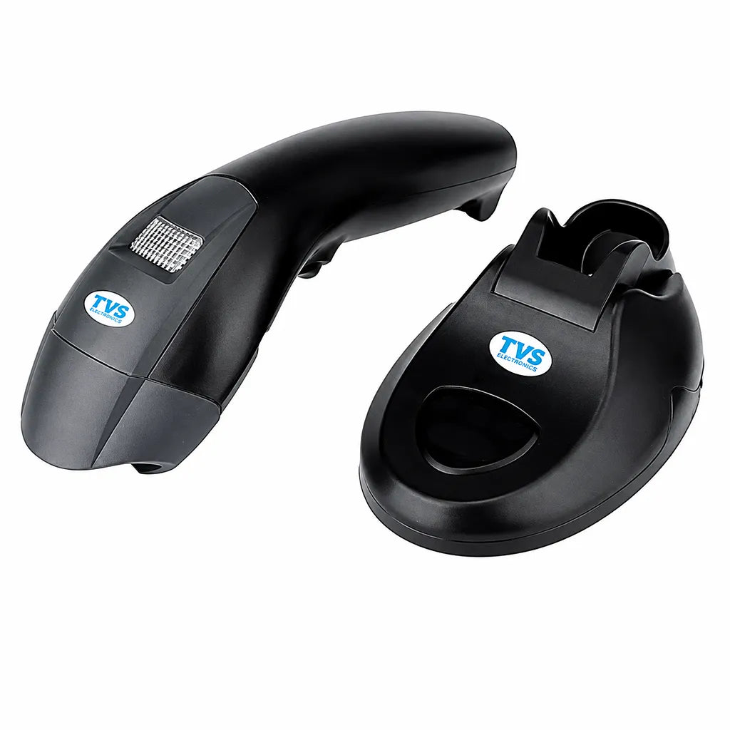 TVS Electronics BS-i203s BT Lite wireless 2D barcode scanner with charging cradle and Bluetooth connectivity for retail and warehouse applications -tpstech.in