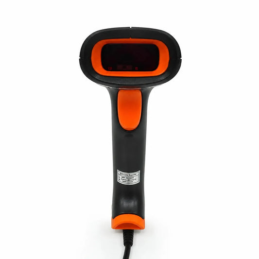 TVS Electronics BS L100 Plus 1D Wired USB Barcode Scanner front view showing laser scan window for fast 1D barcode scanning -tpstech.in