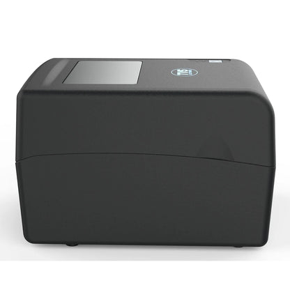 Left side view of TVS Electronics LP 46 Dlite Plus thermal barcode label printer for retail and warehouse label printing.