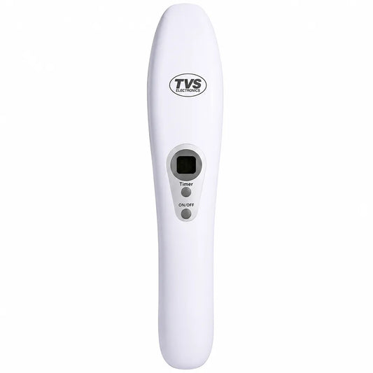 TVS Electronics MD-U204I UV Wand Sterilizer front view with digital timer display and handheld UV-C surface sanitizer for home and office use -tpstech.in