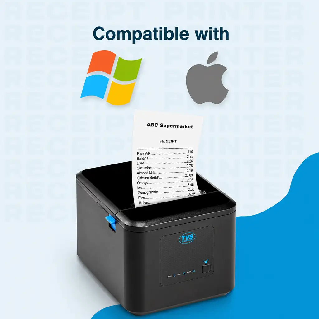 TVS Electronics RP 3230 Thermal Receipt Printer compatible with Windows and macOS for retail POS and receipt printing -tpstech.in