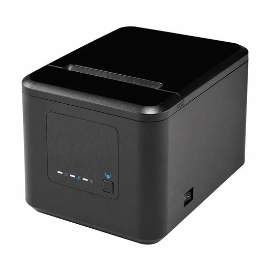 TVS Electronics RP 3230 3 Inch Thermal Receipt Printer rear angle view with compact design for retail and POS billing solutions -tpstech.in