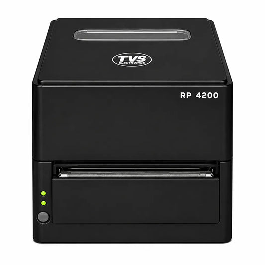 TVS Electronics RP 4200 4 inch thermal receipt printer front view with compact front exit design for high-speed POS billing and receipt printing -tpstech.in