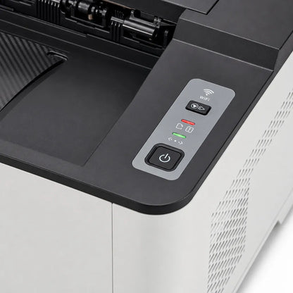 TVS Electronics SD-30NW Mono Laser Printer front right angle view featuring Wi-Fi connectivity and compact office design -tpstech.in