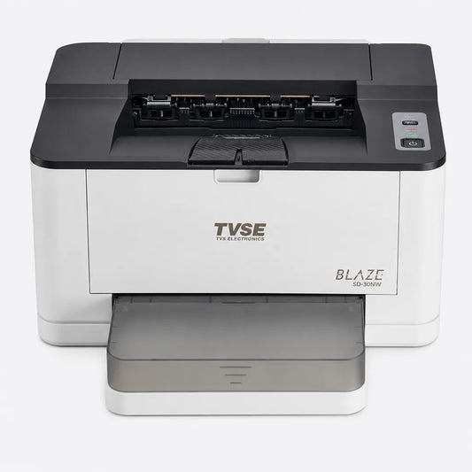 TVS Electronics SD-30NW Mono Laser Printer front view with Wi-Fi, Auto Duplex and 32 PPM print speed for home and office use -tpstech.in