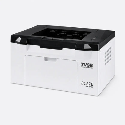 TVS Electronics SN-26NW mono laser printer front right angle with compact body for office and business document printing -tpstech.in