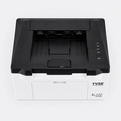 TVS Electronics SN-26NW mono laser printer top view showing paper output tray and control panel -tpstech.in