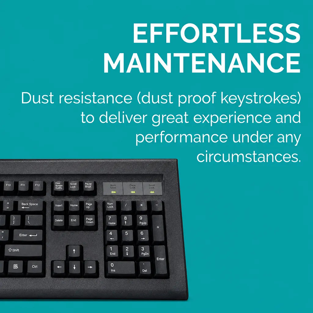 TVS Electronics Gold Prime Dust Resistant Mechanical Keyboard USB-A Wired