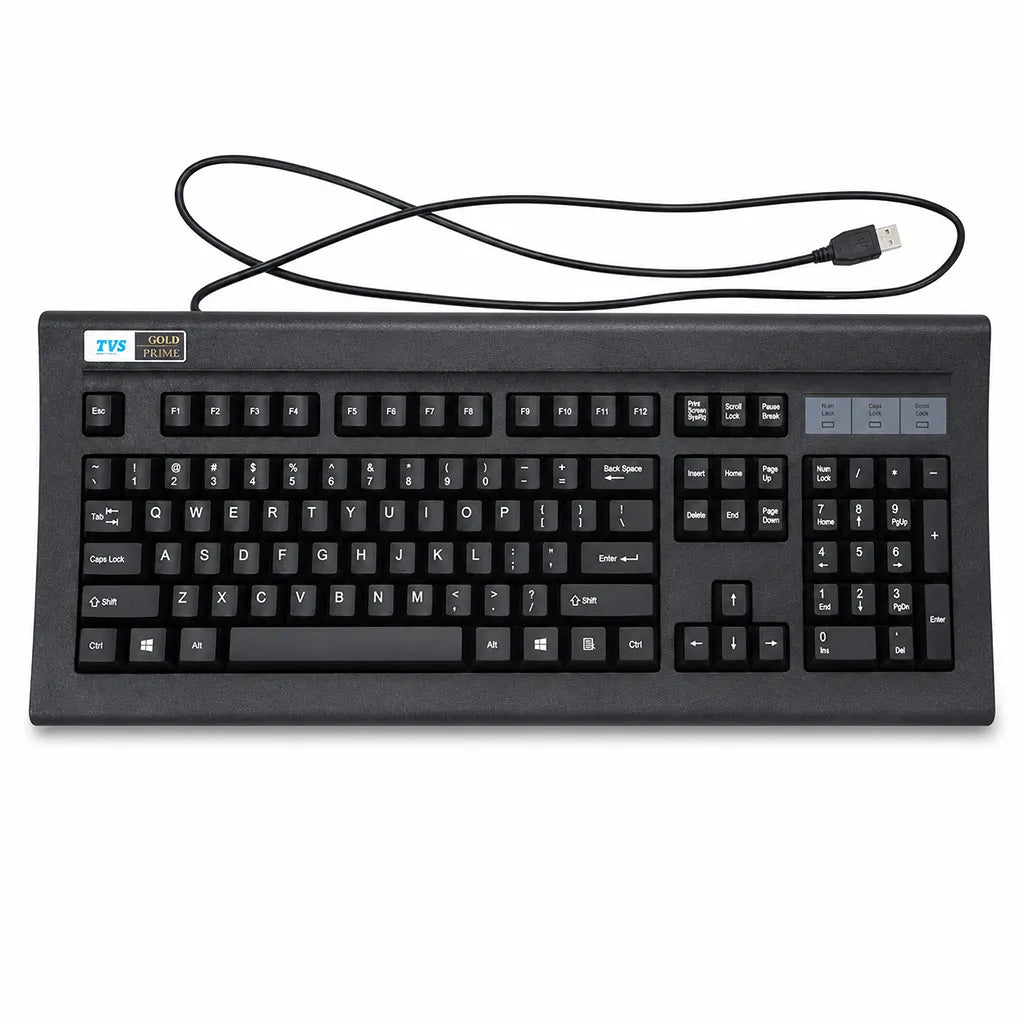 TVS Electronics Gold Prime Dust Resistant Mechanical Keyboard USB-A Wired