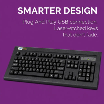 TVS Electronics Gold Prime Dust Resistant Mechanical Keyboard USB-A Wired