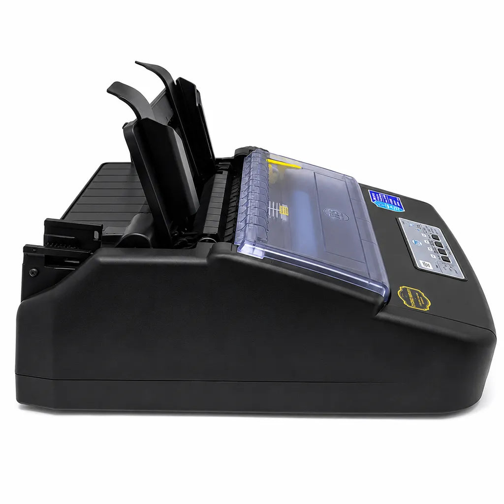 TVS MSP 270 Classic Plus Dot Matrix Printer left side profile showing compact industrial design for office and retail use | tpstech.in