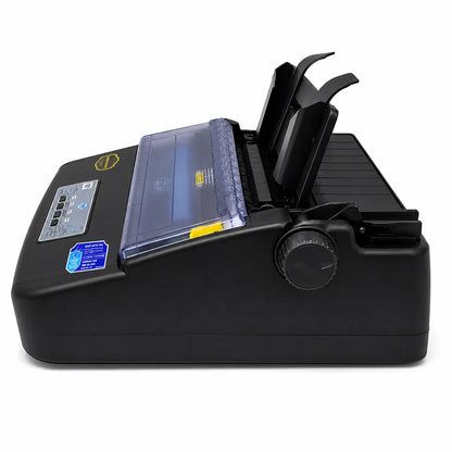 TVS MSP 270 Classic Plus Dot Matrix Printer right side view with paper handling system and adjustment knob for continuous forms printing | tpstech.in