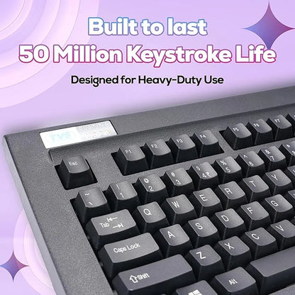 TVS Platina wireless mechanical keyboard with tactile switches rated for up to 50 million keystrokes for heavy-duty typing.
