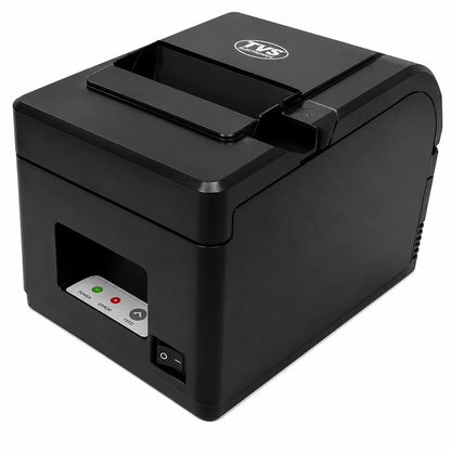 TVS Electronics RP 3160 Gold thermal receipt printer front right view showing compact body and LED status indicators for POS systems -tpstech.in