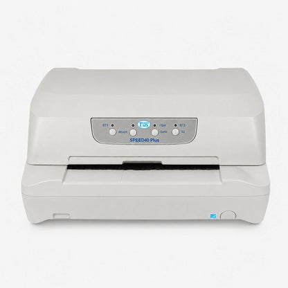 TVS Electronics Speed 40 Plus K Passbook Printer SBI straight front view for bank passbook printing -tpstech.in