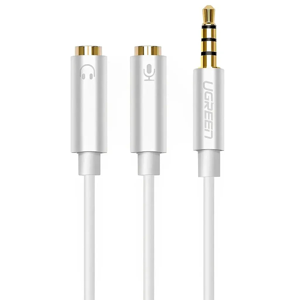 UGREEN 10789 3.5mm Audio Y Splitter Cable with Dedicated Mic and Headphone Jacks tpstech.in