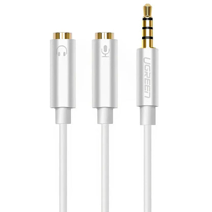 UGREEN 10789 3.5mm Audio Y Splitter Cable with Dedicated Mic and Headphone Jacks tpstech.in
