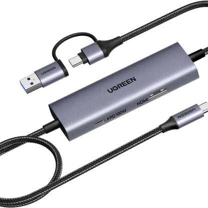 UGREEN 65856 USB-C Video Capture Card with 4K Loop-Out and Dual USB-A USB-C Connector tpstech.in