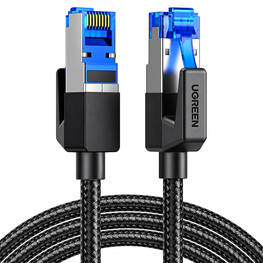 UGREEN 80431 Cat 8 Ethernet Cable braided cord with shielded gold plated RJ45 connectors -tpstech.in