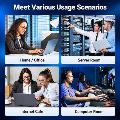 UGREEN 80431 Cat 8 Ethernet Cable usage scenarios for home office server room and gaming setup -tpstech.in