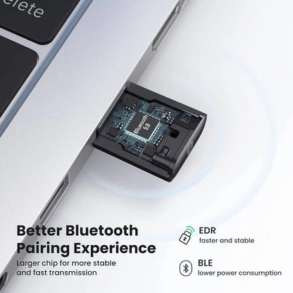 UGREEN CM390 Bluetooth 5.0 Dongle Built-in EDR and BLE Chip for Fast Stable Pairing tpstech.in