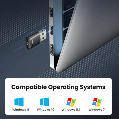 UGREEN 80889 CM390 Bluetooth 5.0 USB Adapter Windows 11 10 8.1 7 Compatibility tpstech.in