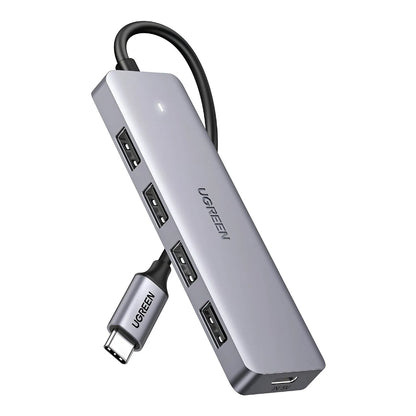 UGREEN CM219 4-in-1 USB-C Hub with 5Gbps Data Transfer Aluminum Body and 4 USB Ports tpstech.in