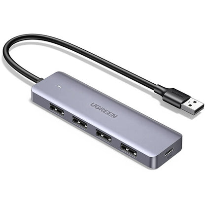 UGREEN CM219 50985 4-Port USB 3.0 Hub with 5Gbps Data Transfer Sleek Aluminum Alloy Shell with USB-A Cable tpstech.in