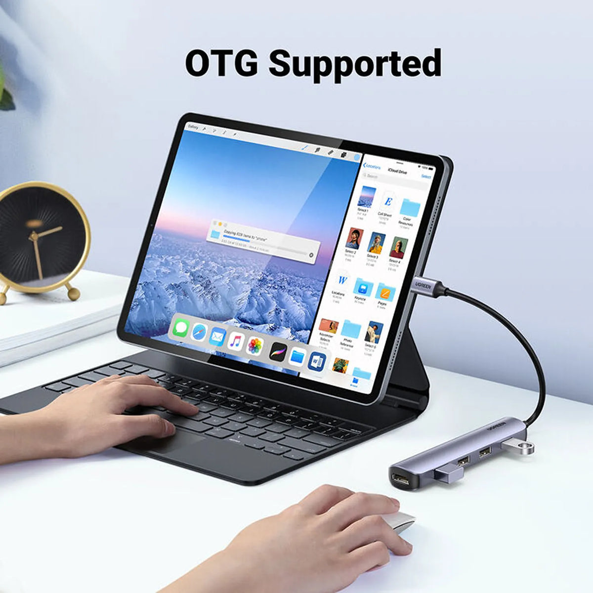 UGREEN CM417 20197 5-in-1 USB-C Hub with 4K HDMI for Laptops OTG Supported iPad Tablet Workstation tpstech.in