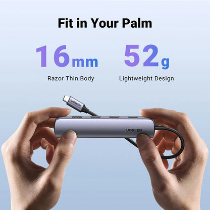 UGREEN CM417 20197 5-in-1 USB-C Hub with 4K HDMI for Laptops Ultra Slim 16mm Thin and 52g Lightweight Design tpstech.in
