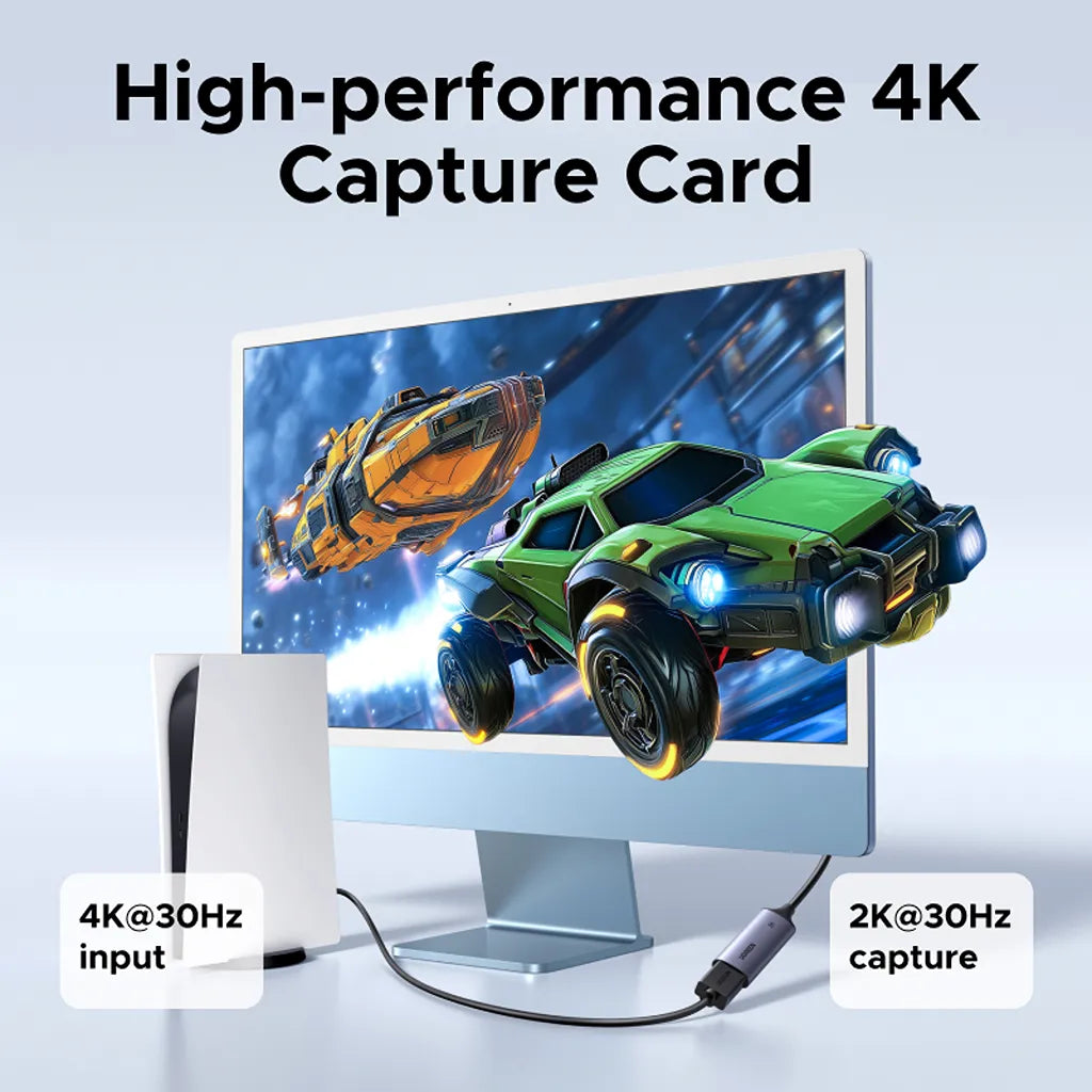 UGREEN CM629 High Performance Capture Card 4K 30Hz Input and 2K 30Hz Capture Setup tpstech.in